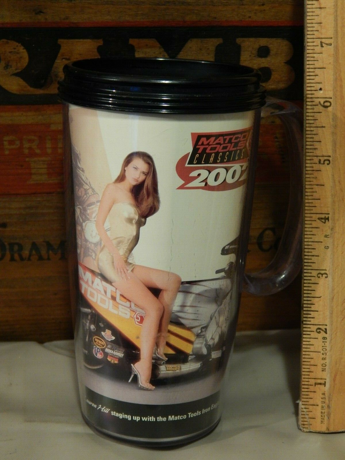 MATCO Tools Classics 2002 ~ Travel Mug ~ Playboy Playmate Lauren Hill ~ Suzuki