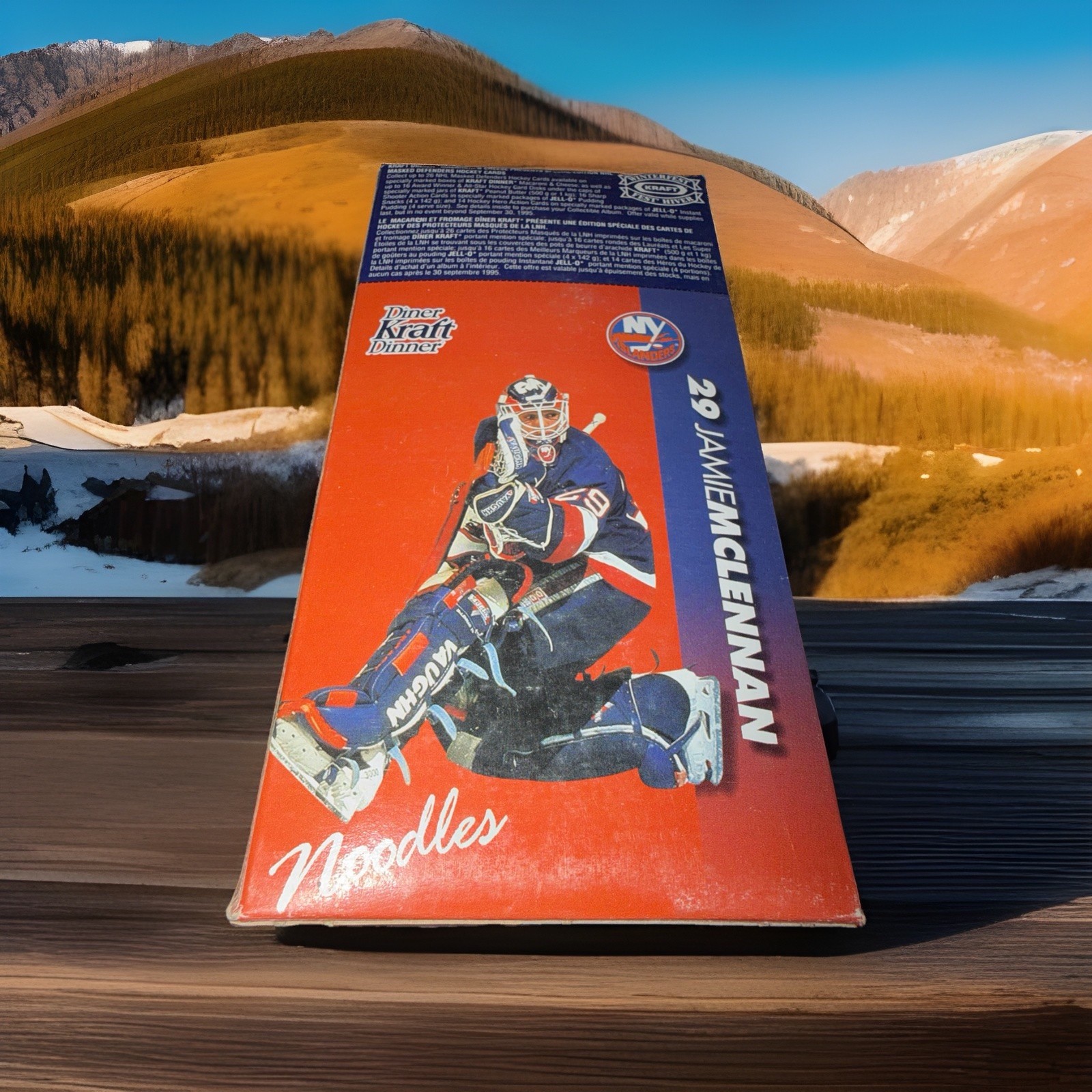 NHL NEW YORK ISLANDERS JAMIE MCLENNAN KRAFT MACARONI & CHEESE HOCKEY CARD BOX