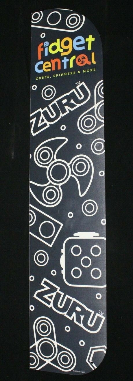Toys R Us Geoffrey Retail Sign Store Aisle Display 48X10 Zuru Fidget Toy Central