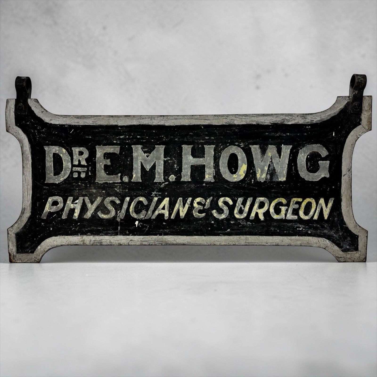 Antique Physician Surgeon Doctor Metal Trade Sign Medical Dr Office Vintage Old
