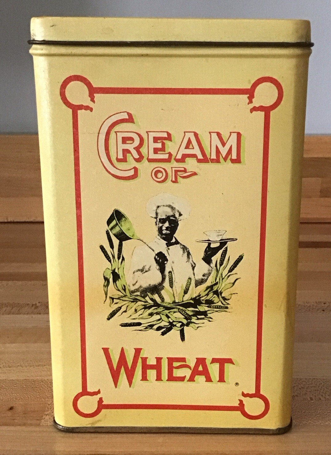 Vintage 1984 Nabisco Cream of Wheat Tin Bristol Ware Replica 1924 Tin 7″ Tall