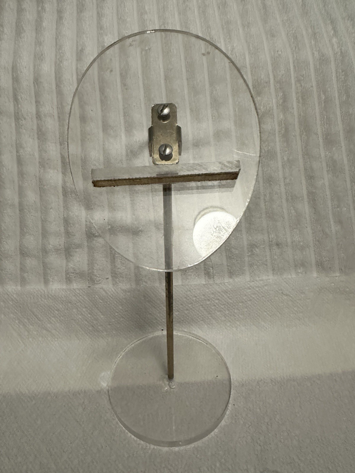 Vintage Single Lucite Adjustable Shoe Store Stand