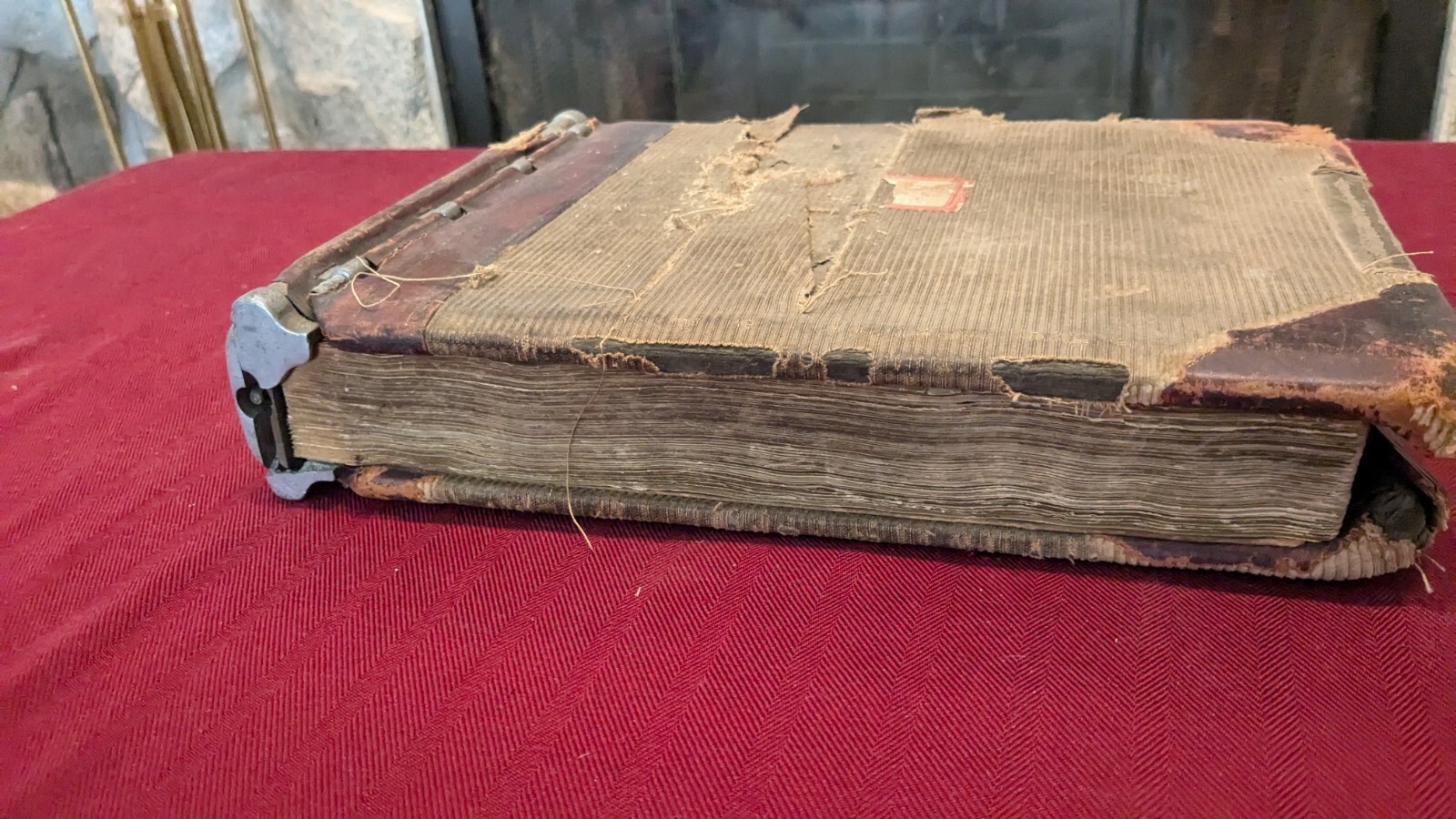 1908 CF Heckel National Blank Book Co Used Everywhere Loose Leaf Ledger