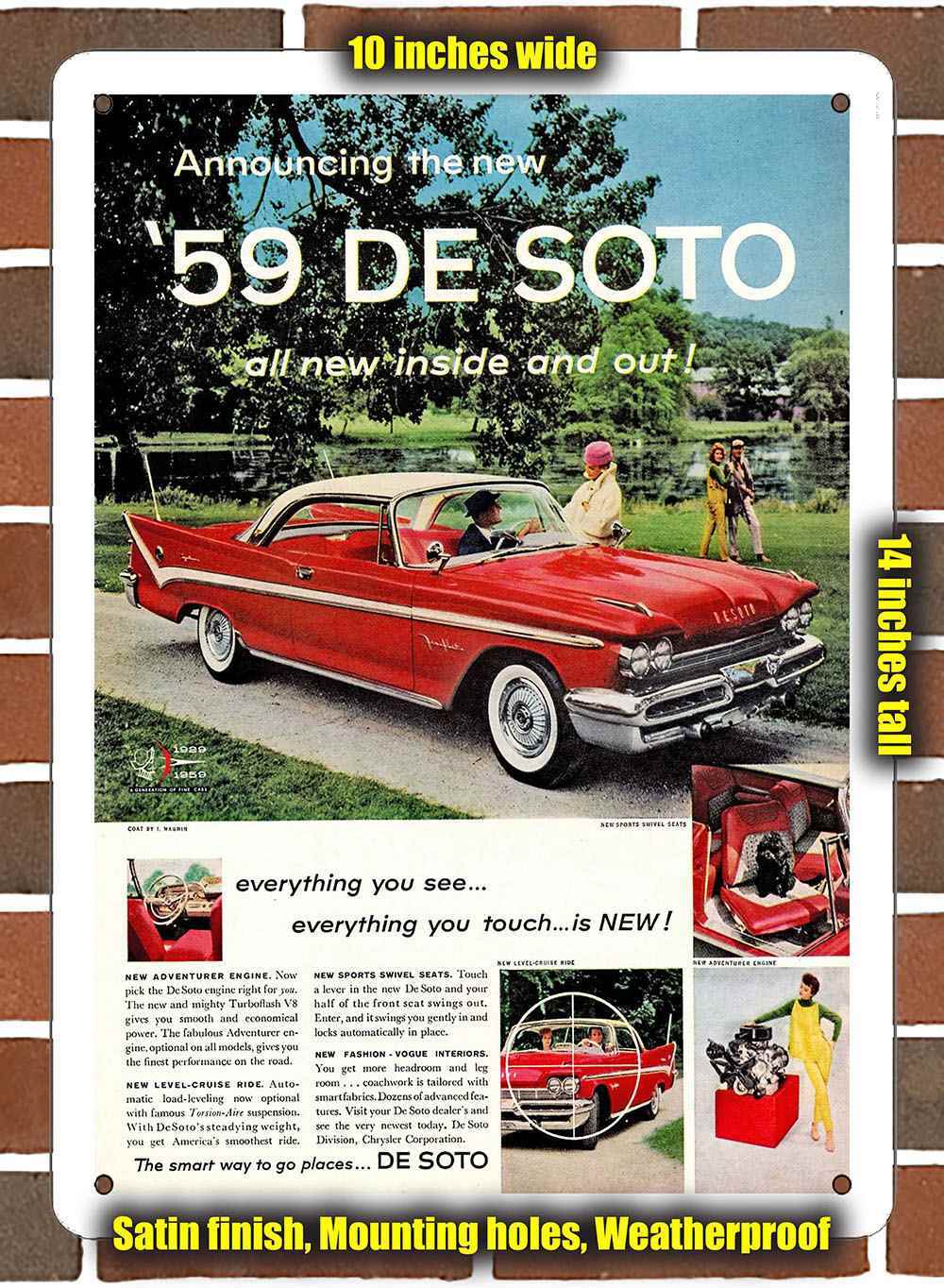 Metal Sign – 1959 DeSoto Fireflite 1- 10×14 inches
