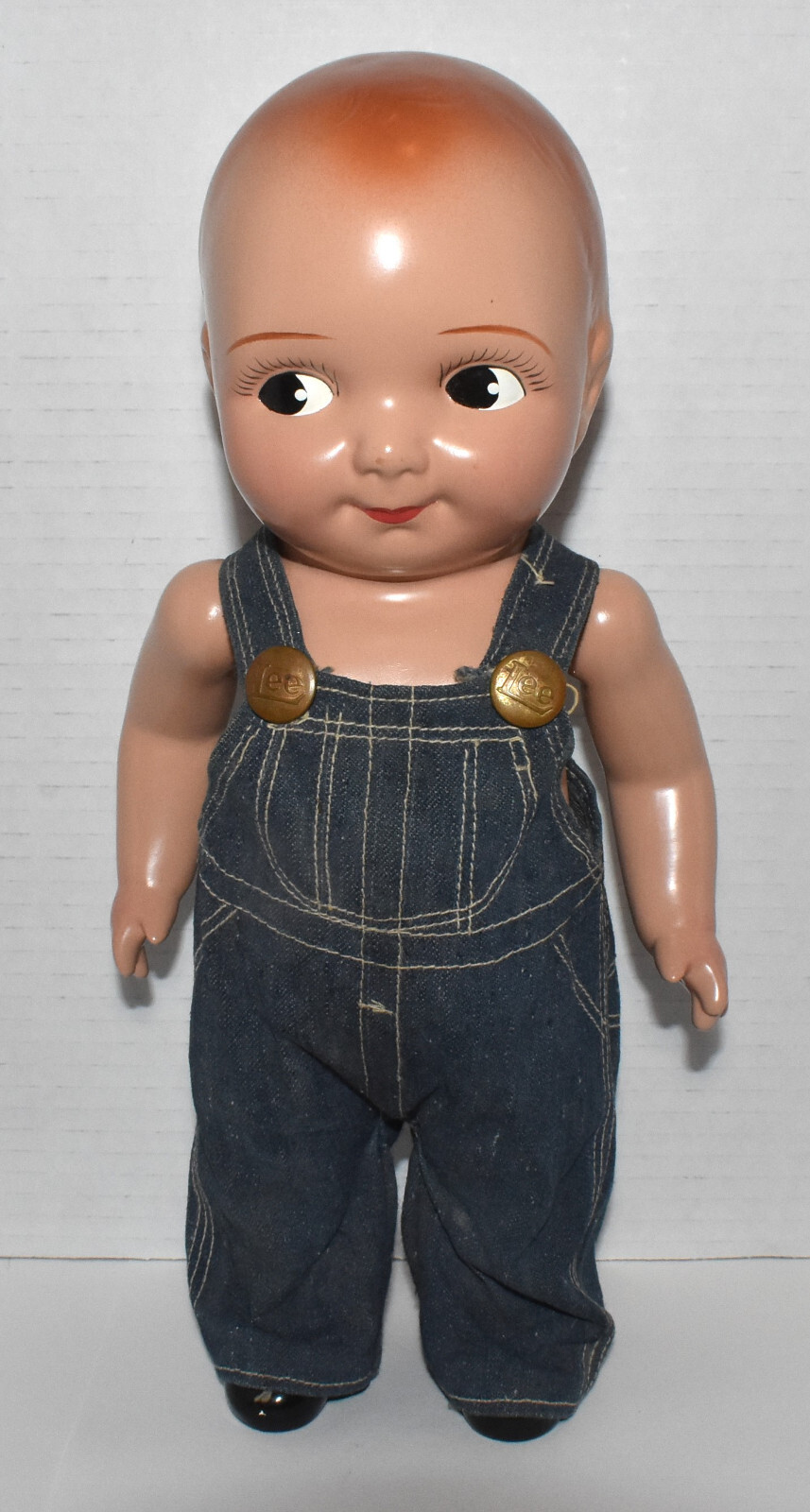 Vintage BUDDY LEE OVERALLS COVERALLS Plastic Advertising Store DOLL