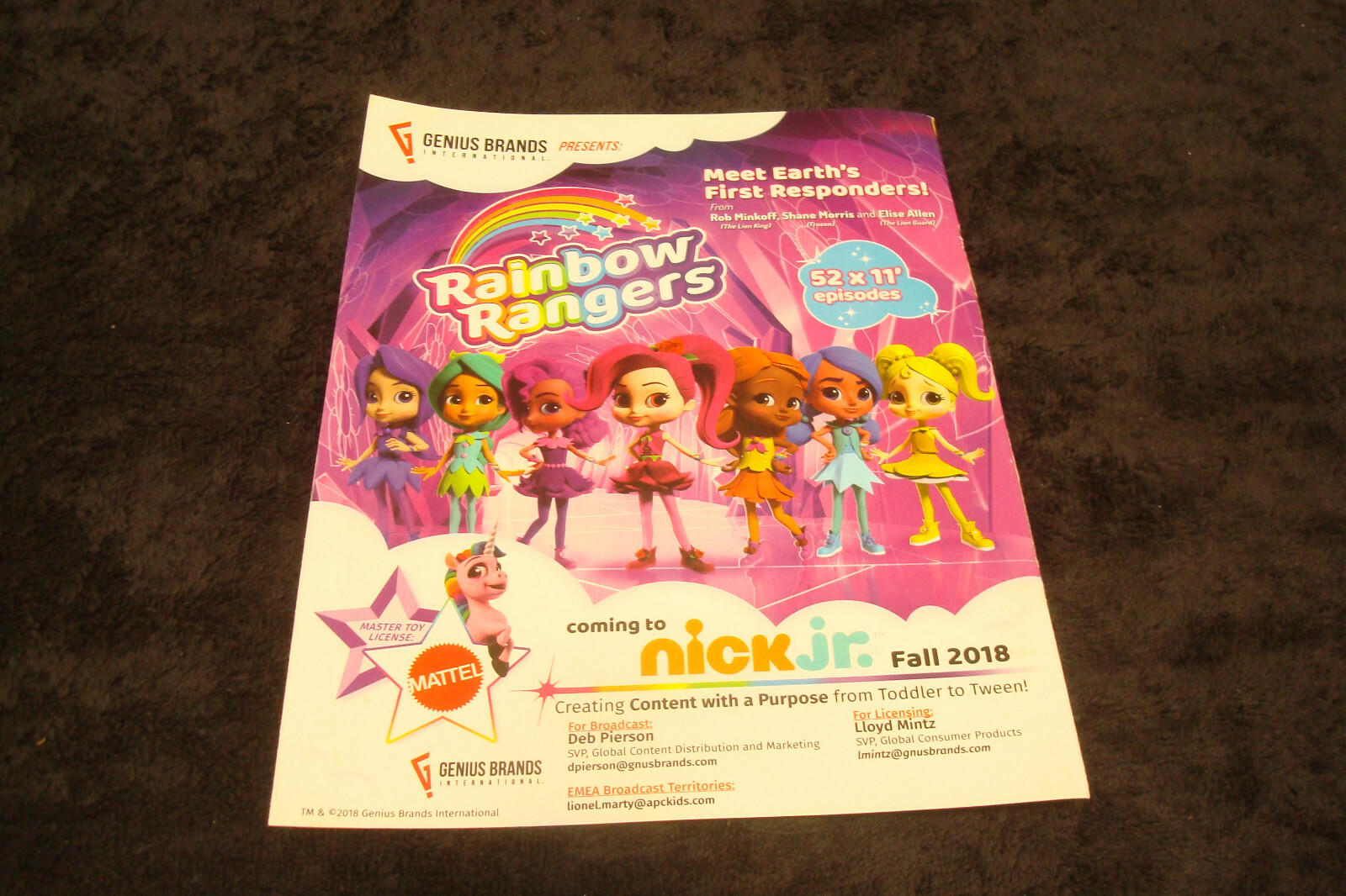 RAINBOW RANGERS 2017 Nick Jr. ad Pepper Mintz, Anna Banana, Mandarin Orange