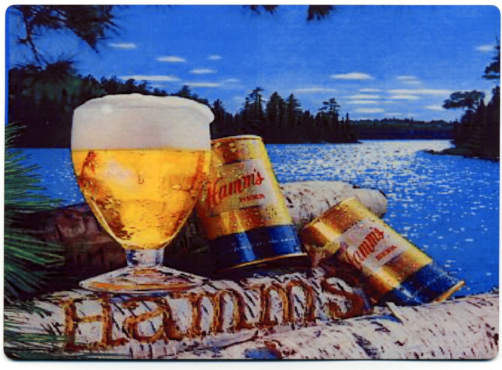 Hamm’s Beer Vintage Ad Reprint METAL Sign – Lake