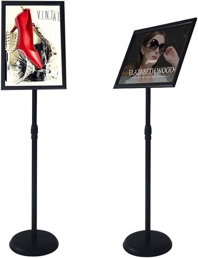YDisplay Adjustable Sign Holder Stand w/ Base 11x17inches Aluminum Snap Open NEW