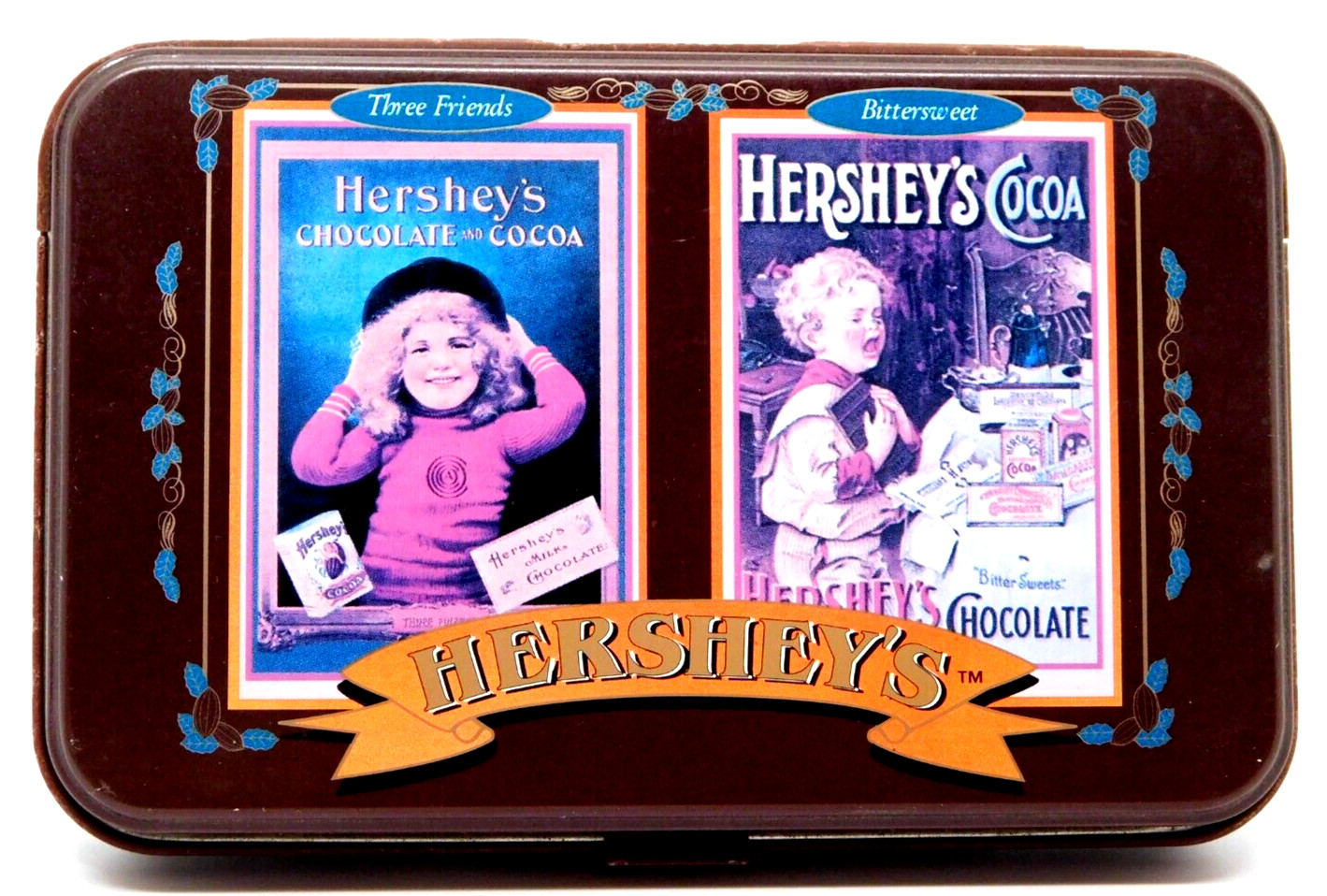 Playing Cards Hersheys Chocolate Dual Deck 1997 Numbered Collectors Tin 00612