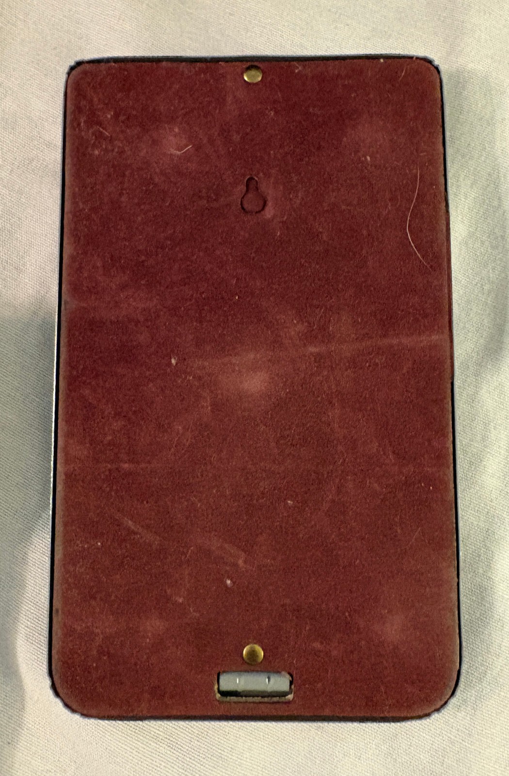Vtg Lot: Gas station DESK CALENDAR 1965 & Bates METAL ADDRESS FLIP FINDER