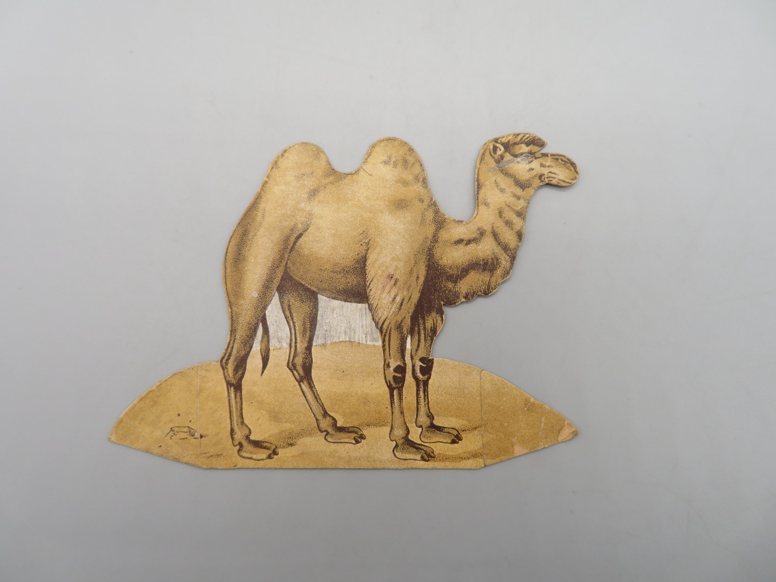 Die Cut Trade Card Advertising Parke’s Gold Camel Ceylon-India Tea