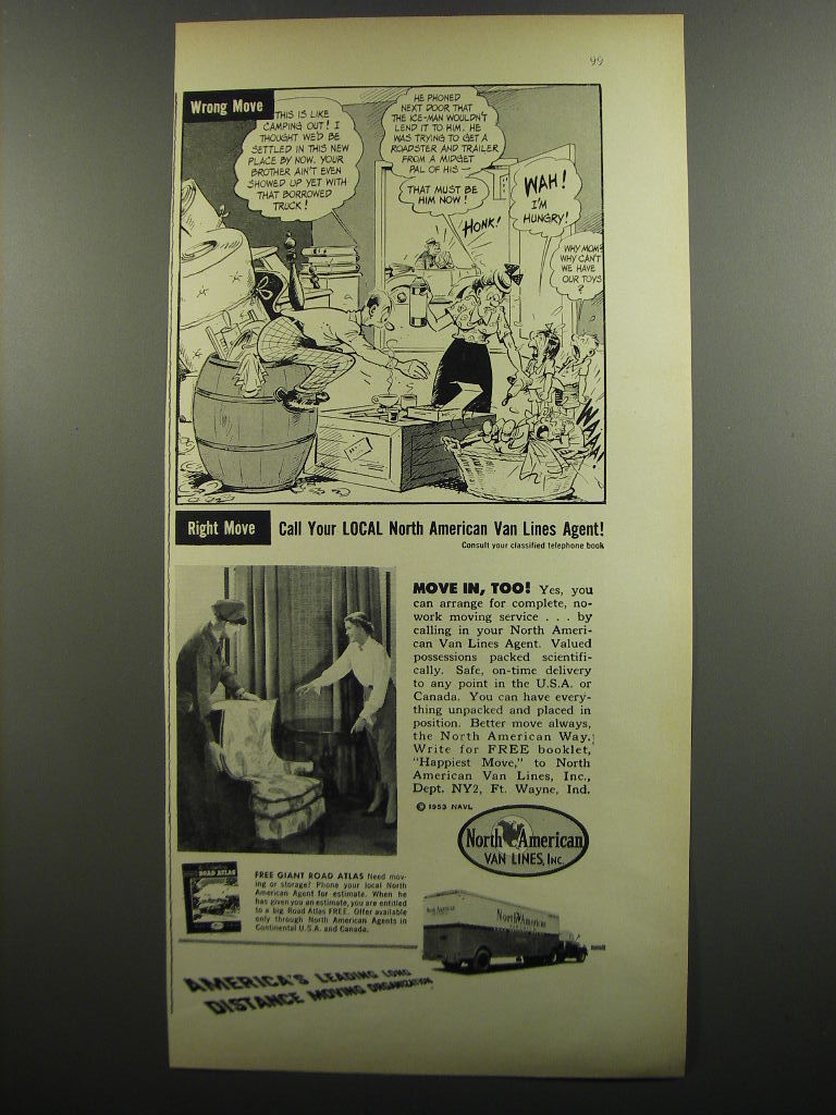 1953 North American Van Lines Advertisement – Wrong Move