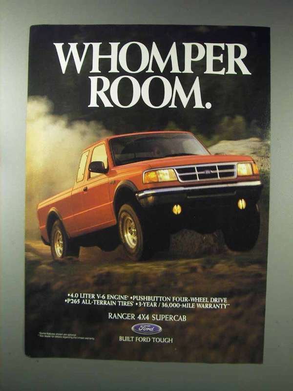 1993 Ford Ranger 4×4 Supercab Pickup Truck Ad