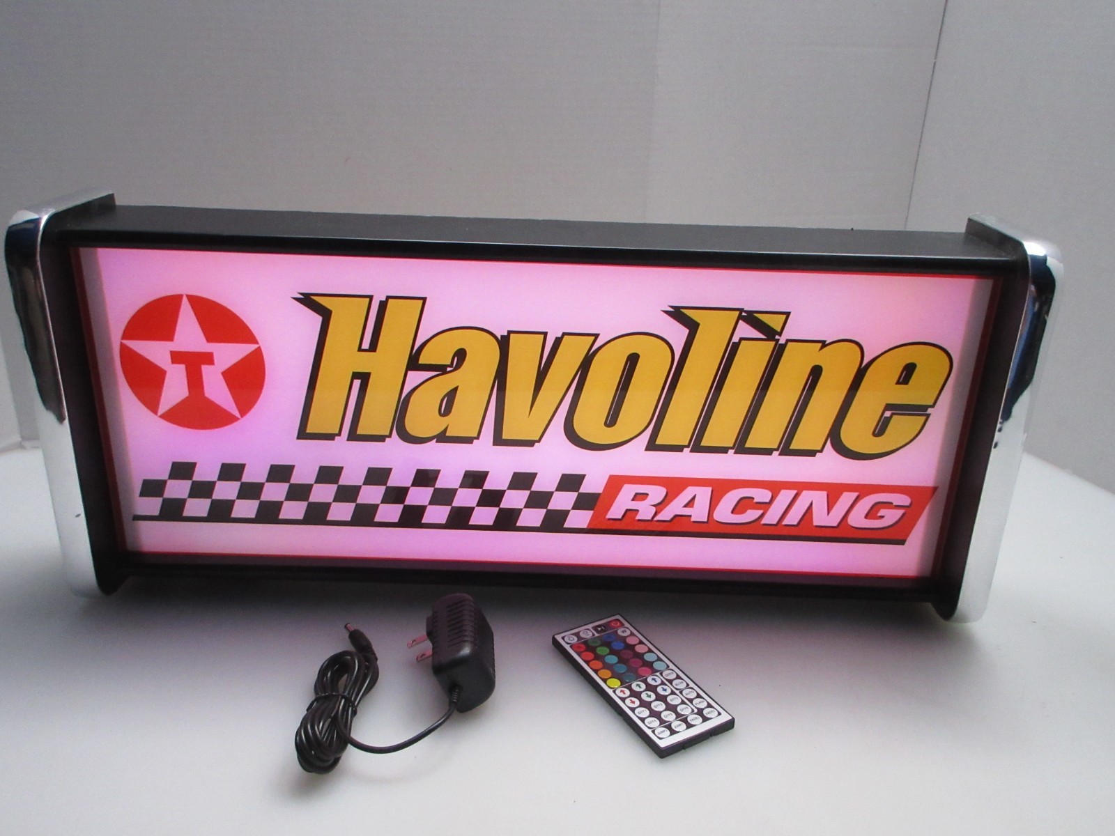 Havoline Racing LED Display lighted sign lightbox Wall hanging Light
