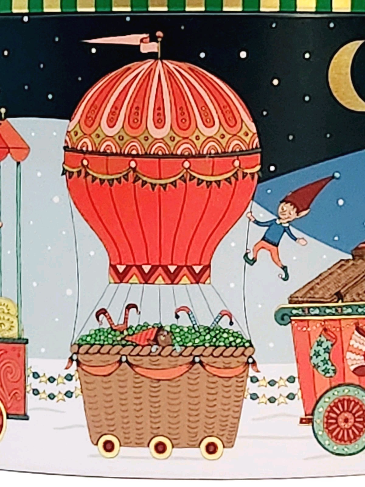 M&S Christmas Is Coming Shortbread Tin With Musical Rotating Light, NO COOKIES