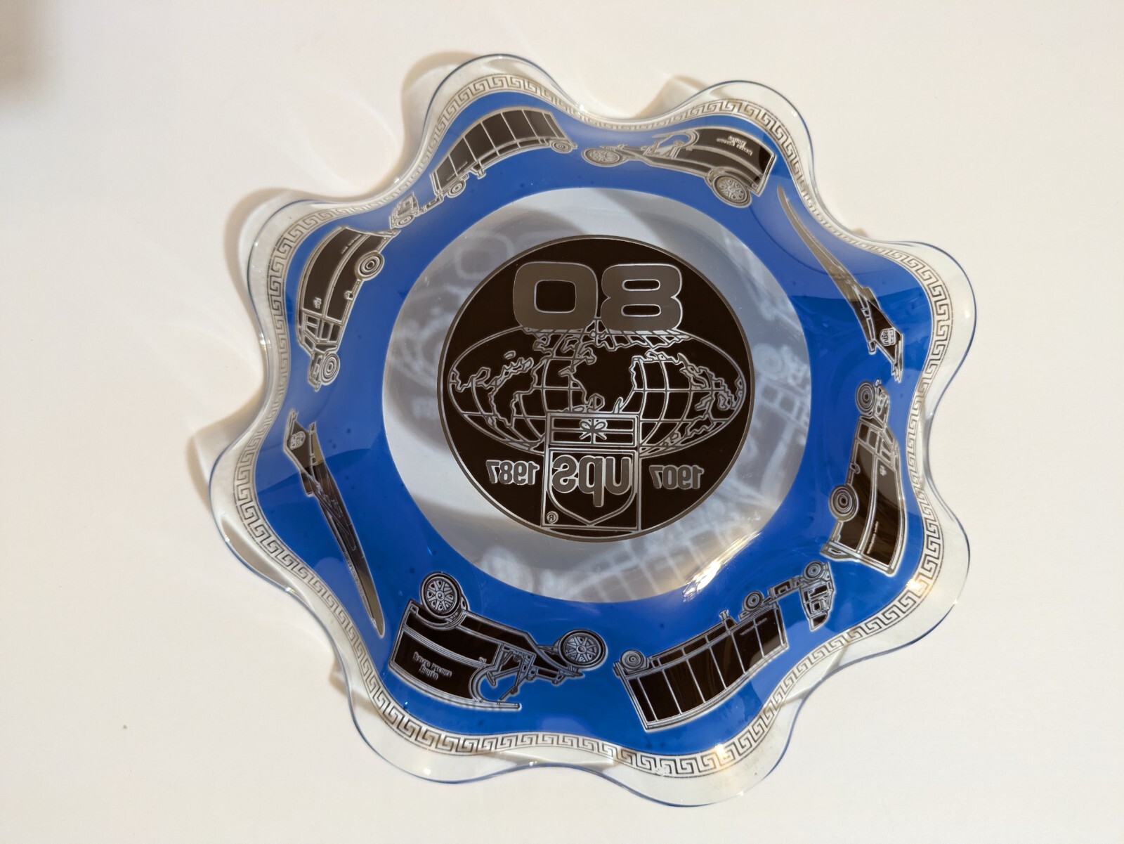 UPS 80th Anniversary Catch All Dish / Bowl Great Shape 1987 Vintage No Chips
