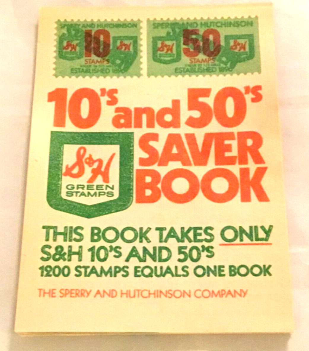 6 Vintage 10’s and 50’s S&H Green Stamps Saver EMPTY BLANK Books Only 10’s & 50s