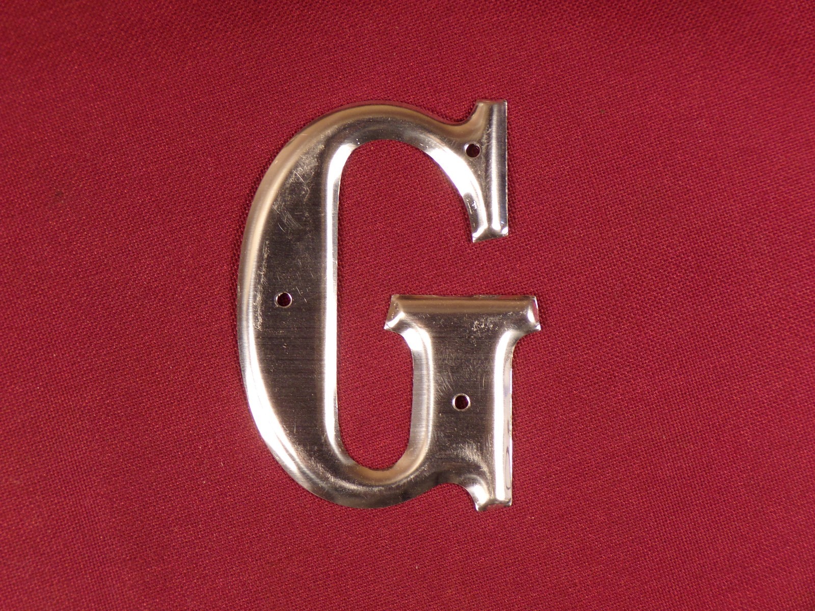 Vintage Retro Aluminum Letter G 3″ House Sign Address Letter G 40s 50s
