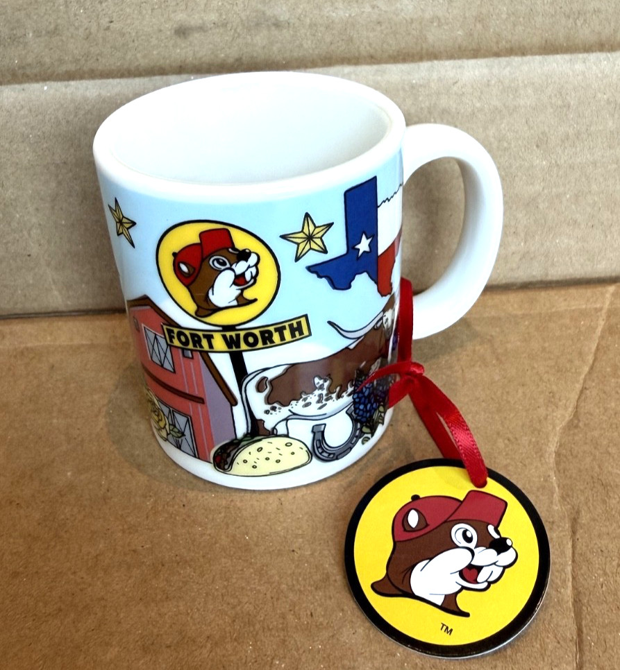 Buc-ee’s Mini Coffee Mug – Fort Worth Texas Store – 2.5 x 2 Inches – New