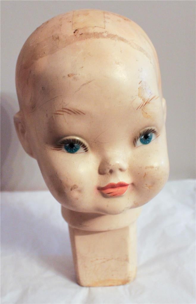 1950’s Store Mannequin Boy Head 10″ H