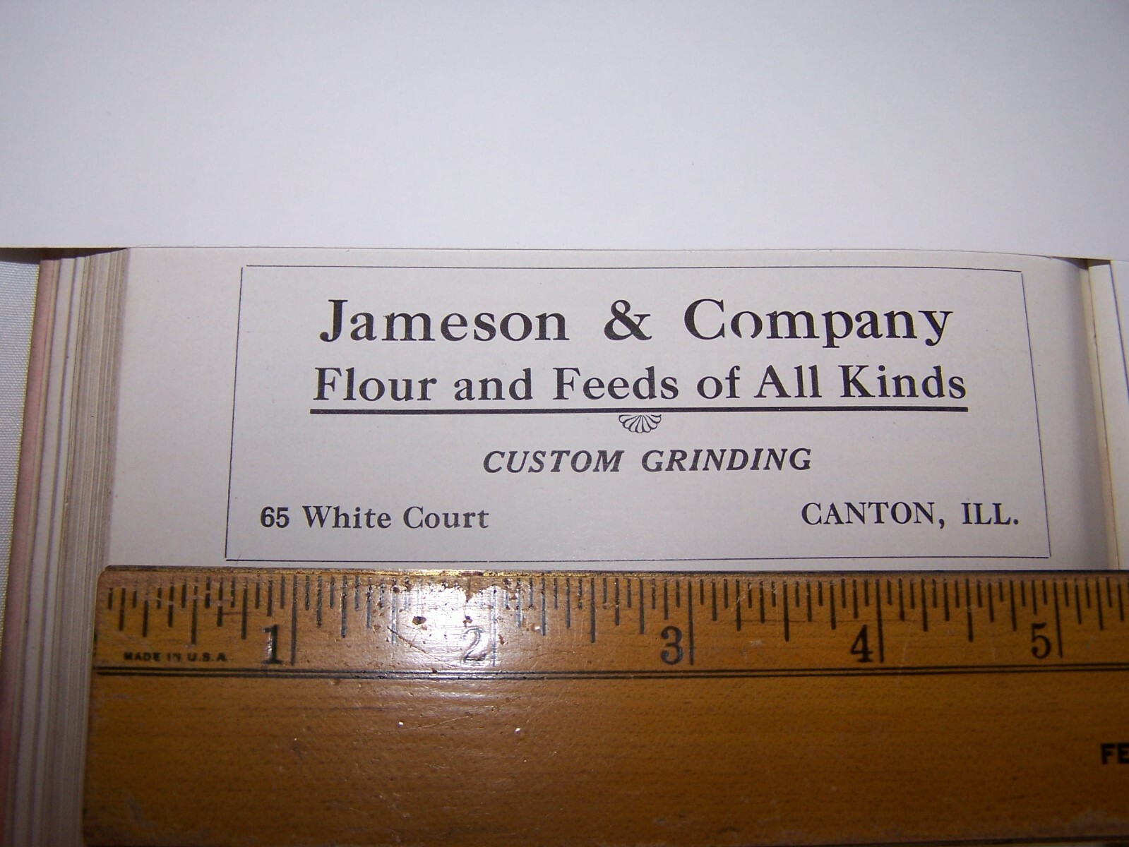 1917 JAMESON & COMPANY FLOUR & FEED Print Ad CANTON ILLINOIS Lot 152
