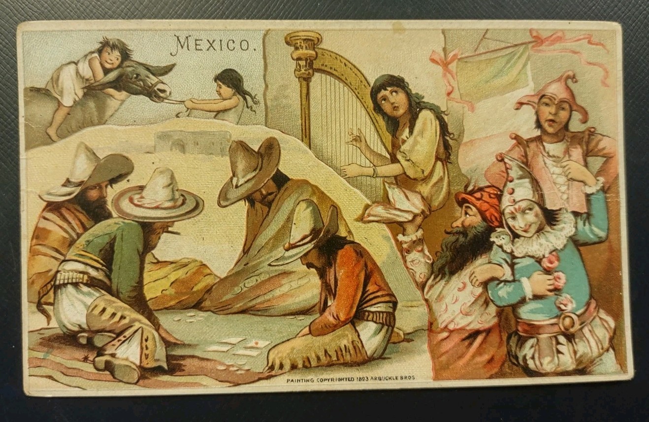 Arbuckles Ariosa Coffee Advertising Trade Card Mexico #30 1893 Nations Series