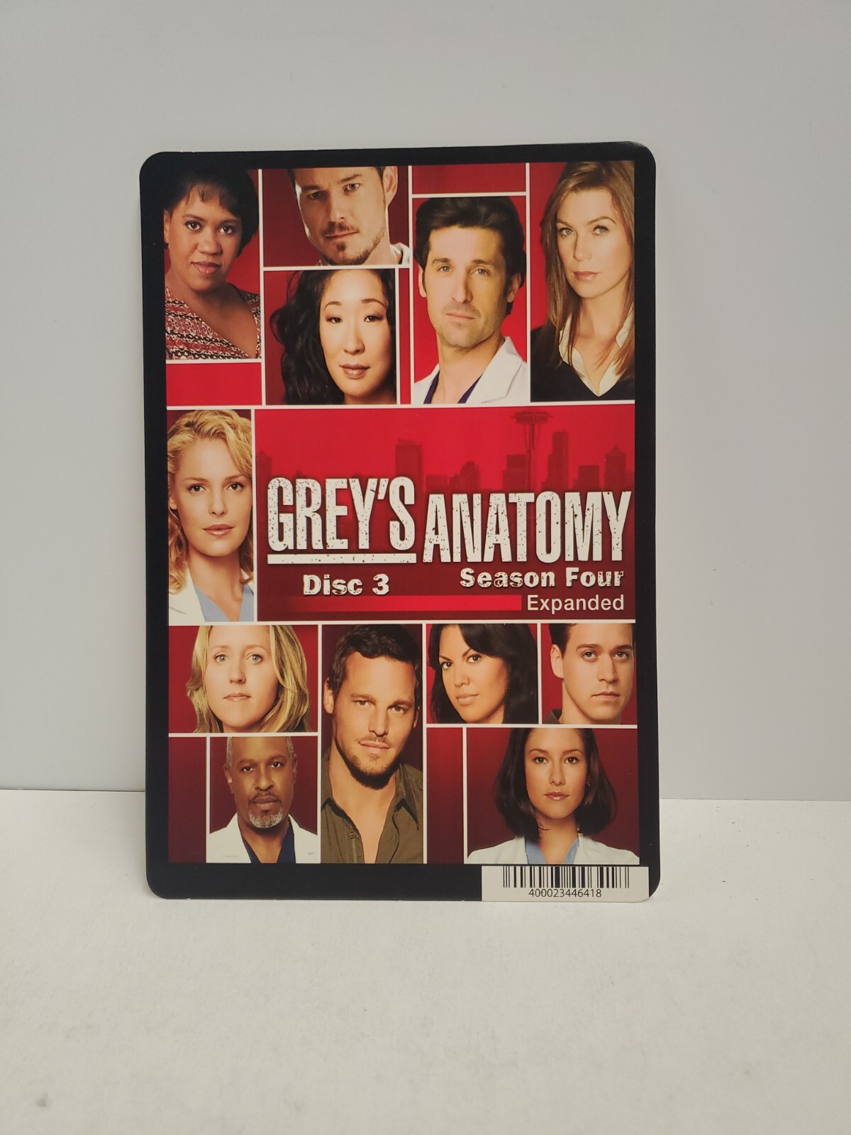 Grey’s Anatomy Season 4 Disc 3 BLOCKBUSTER DVD BACKER CARD ONLY 5.5″X8″