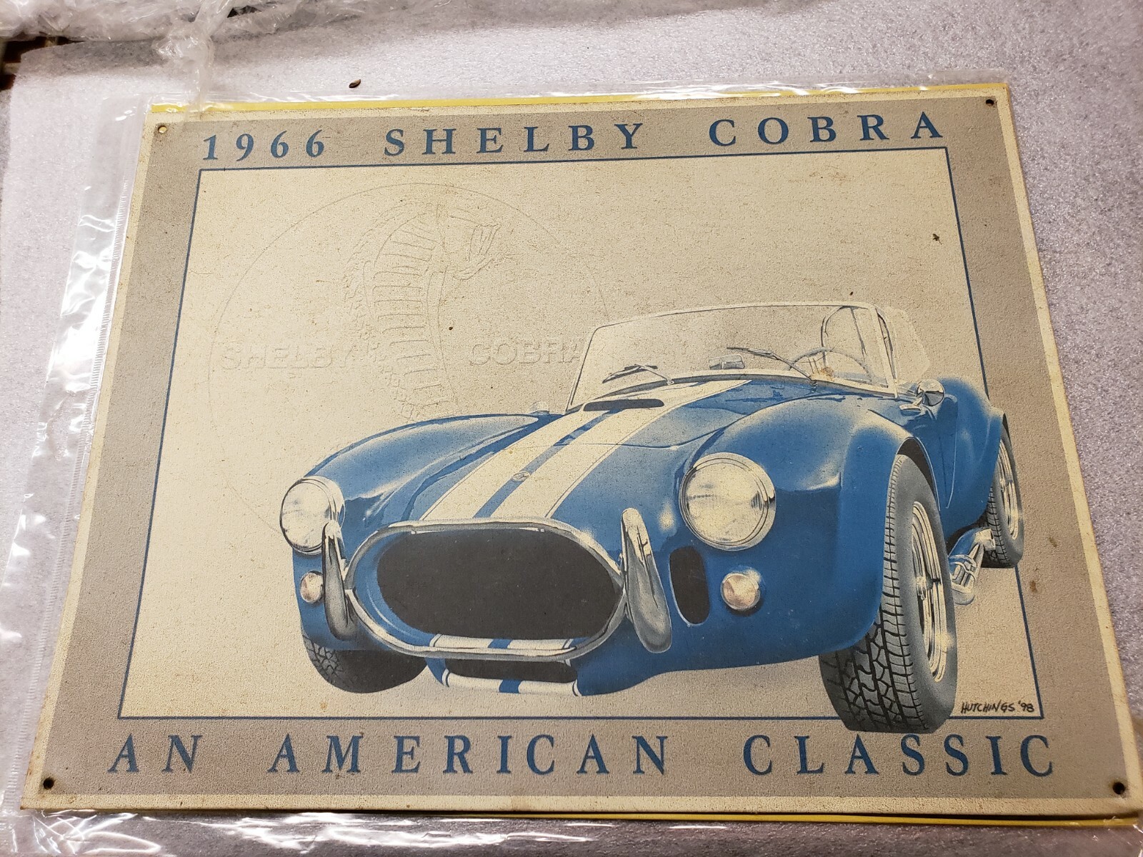 1966 Shelby Cobra An American Classic Tin Sign Reproduction A12
