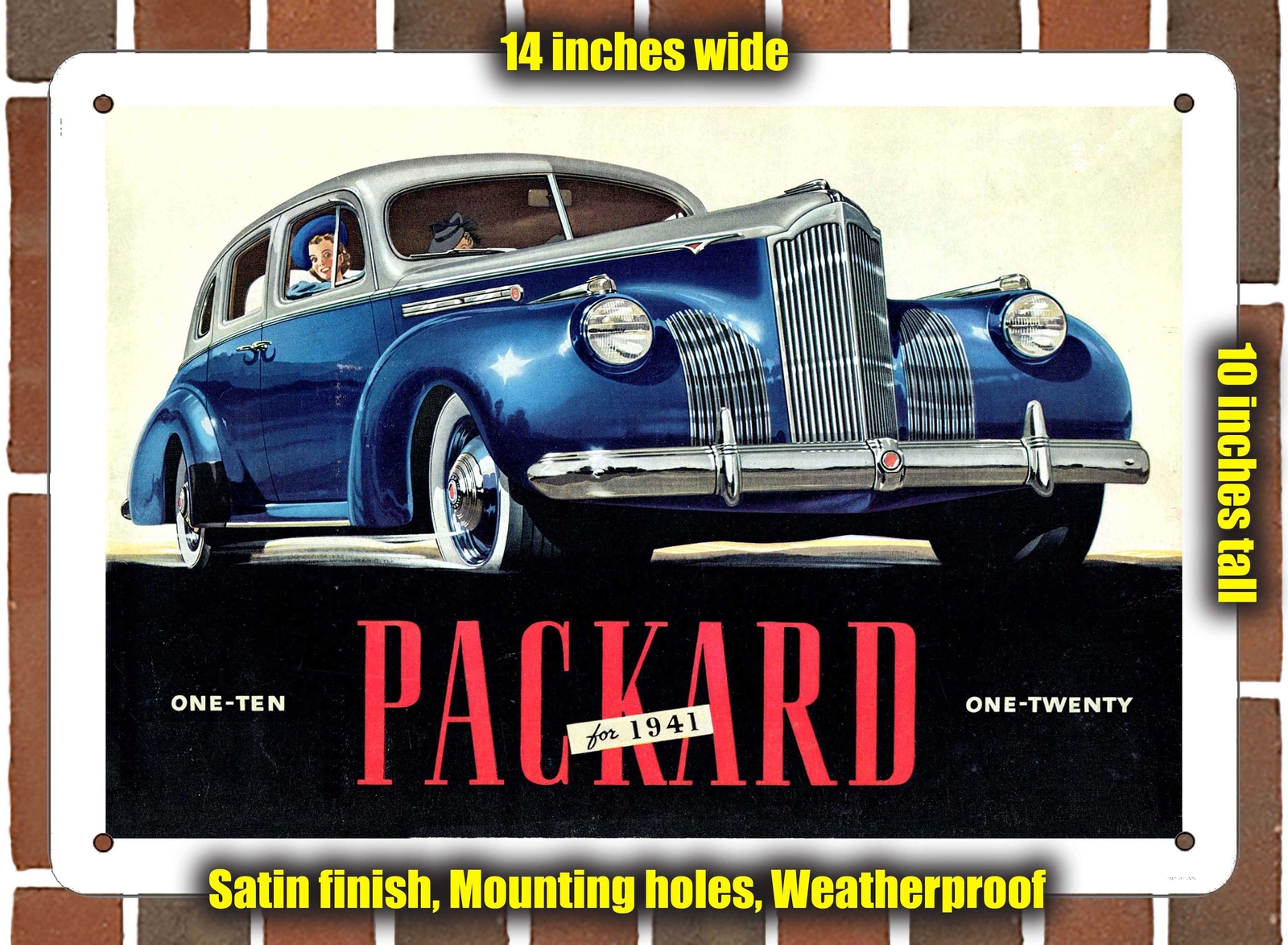 METAL SIGN – 1941 Packard 110 120