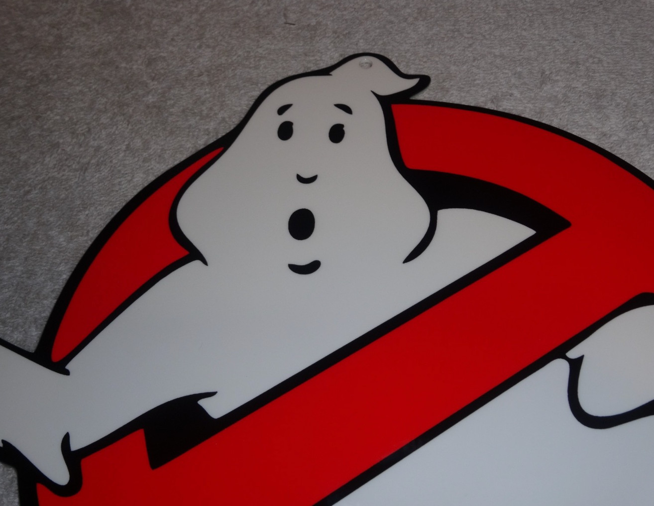 VINTAGE GHOSTBUSTERS NO ICON GHOST👻1′ METAL MOVIE 2 3 TV SODA GASOLINE OIL SIGN
