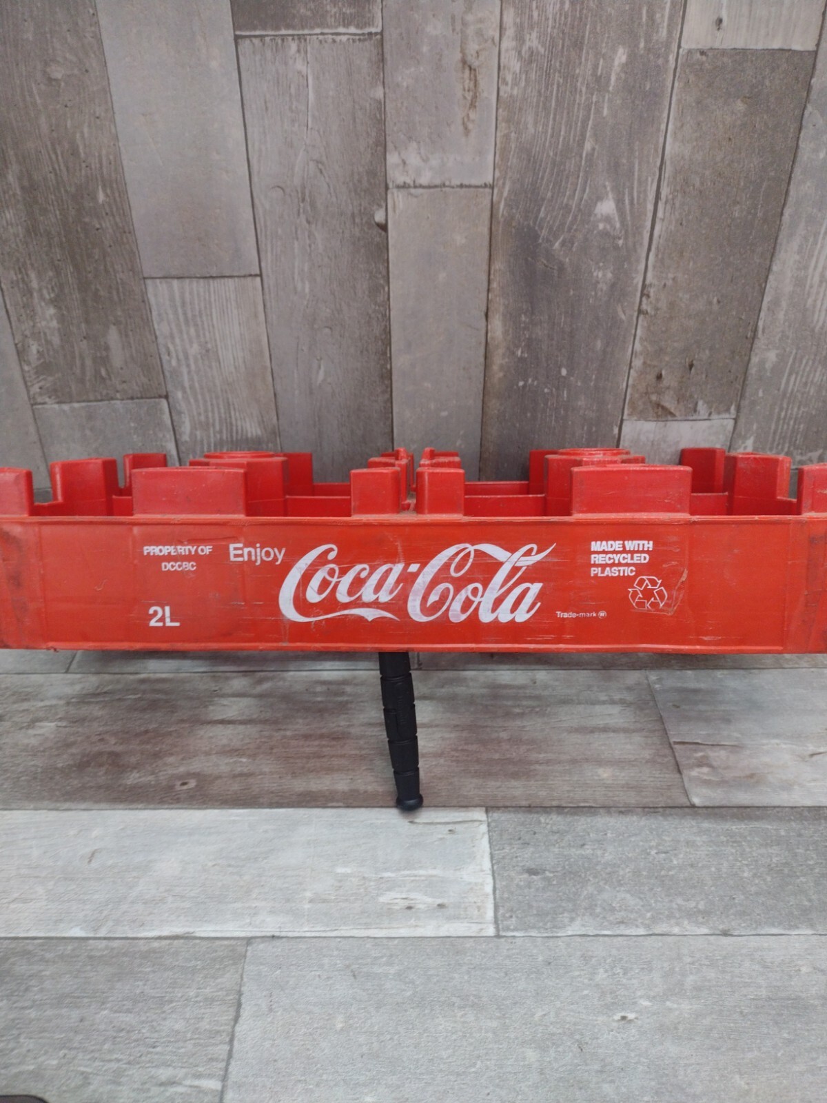 Vintage COCA COLA Soda Pop 2 Liter 8 Bottle Carrier Caddy Crate 3