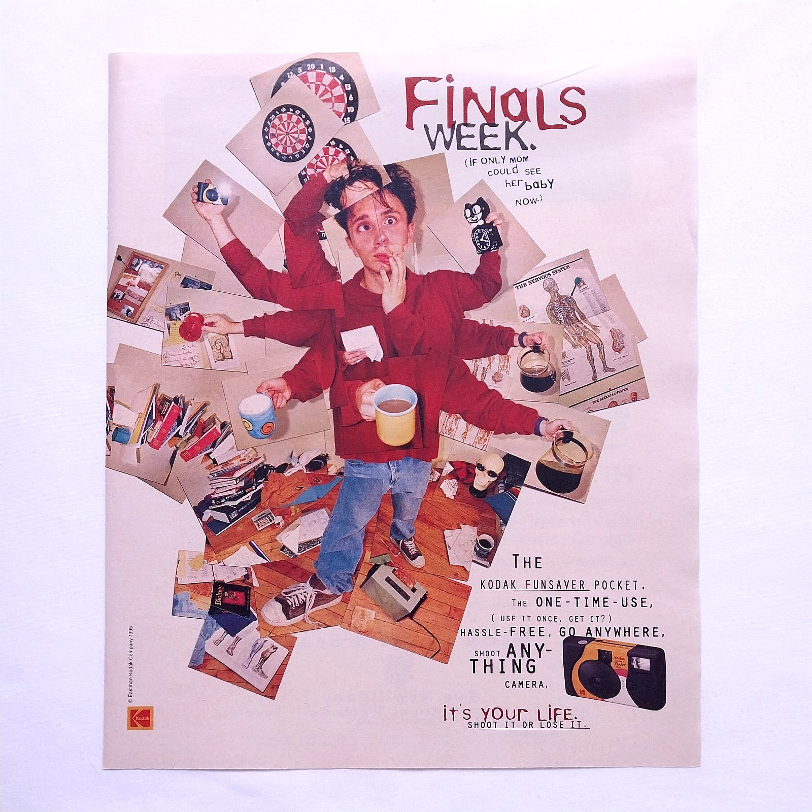 1995 Kodak FunSaver Pocket Camera Vintage Print Ad – Funny Magazine Advert Page