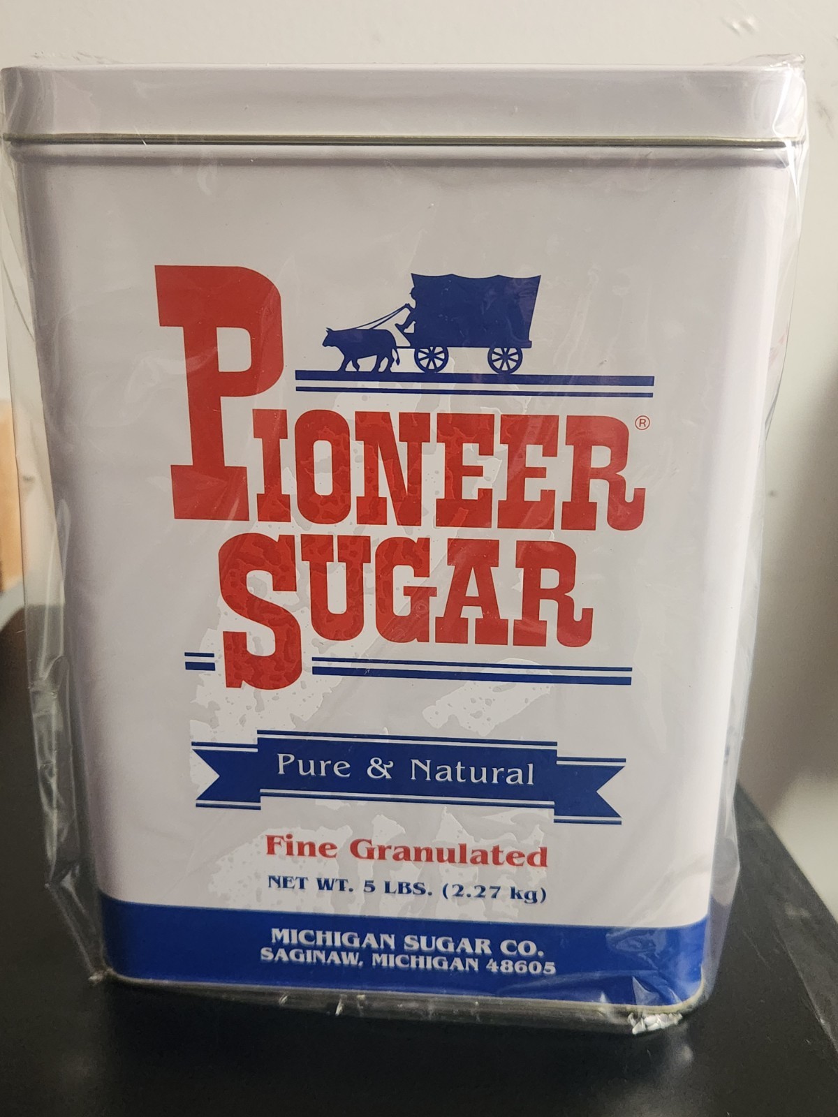 Sugar TIN 1997 Pioneer Sugar 5 lb Limited Edition Vintage ~ In Orginal Box