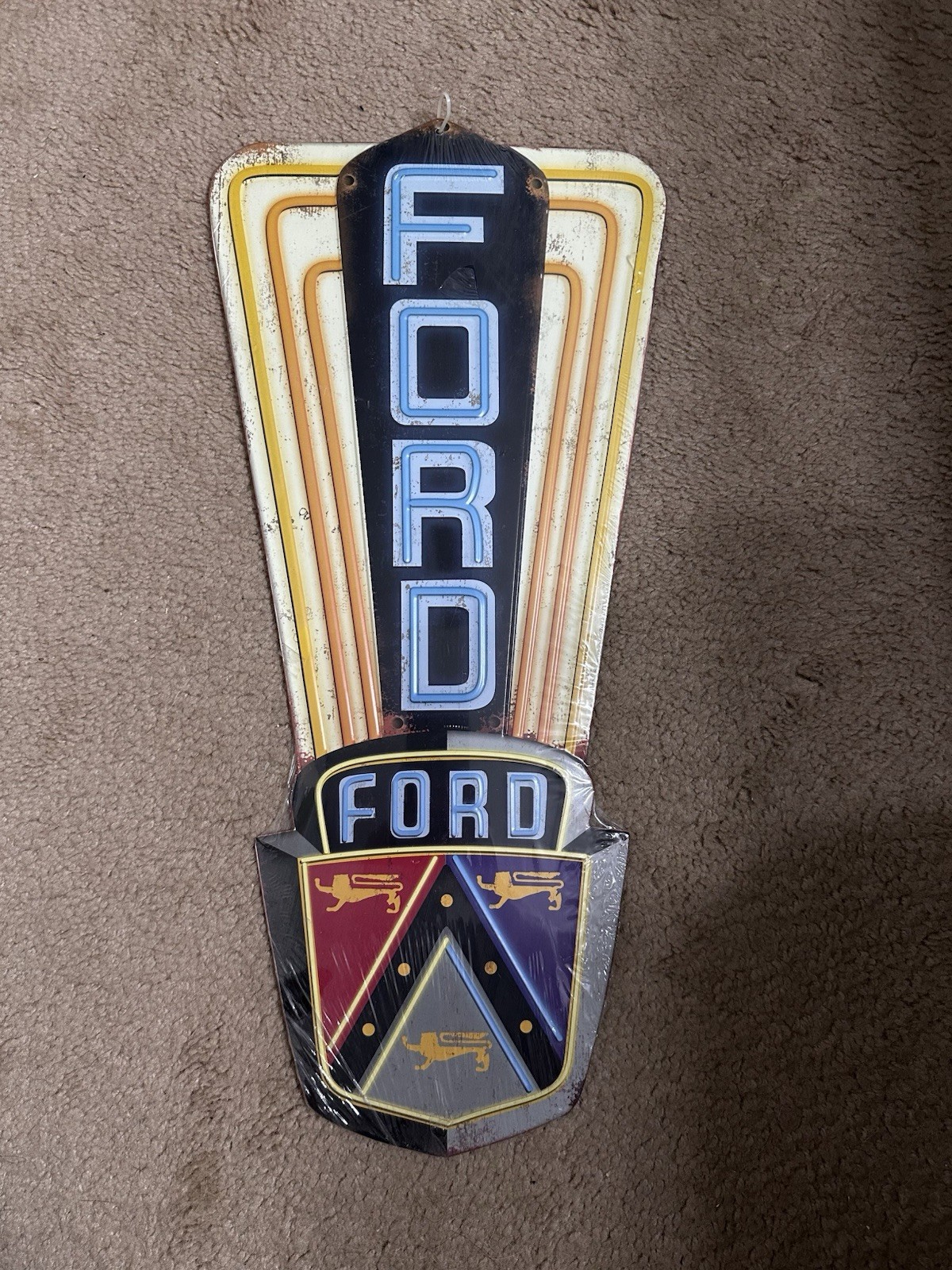 Vintage Ford Metal Sign Garage Mancave Barn Hotrod Reproduction
