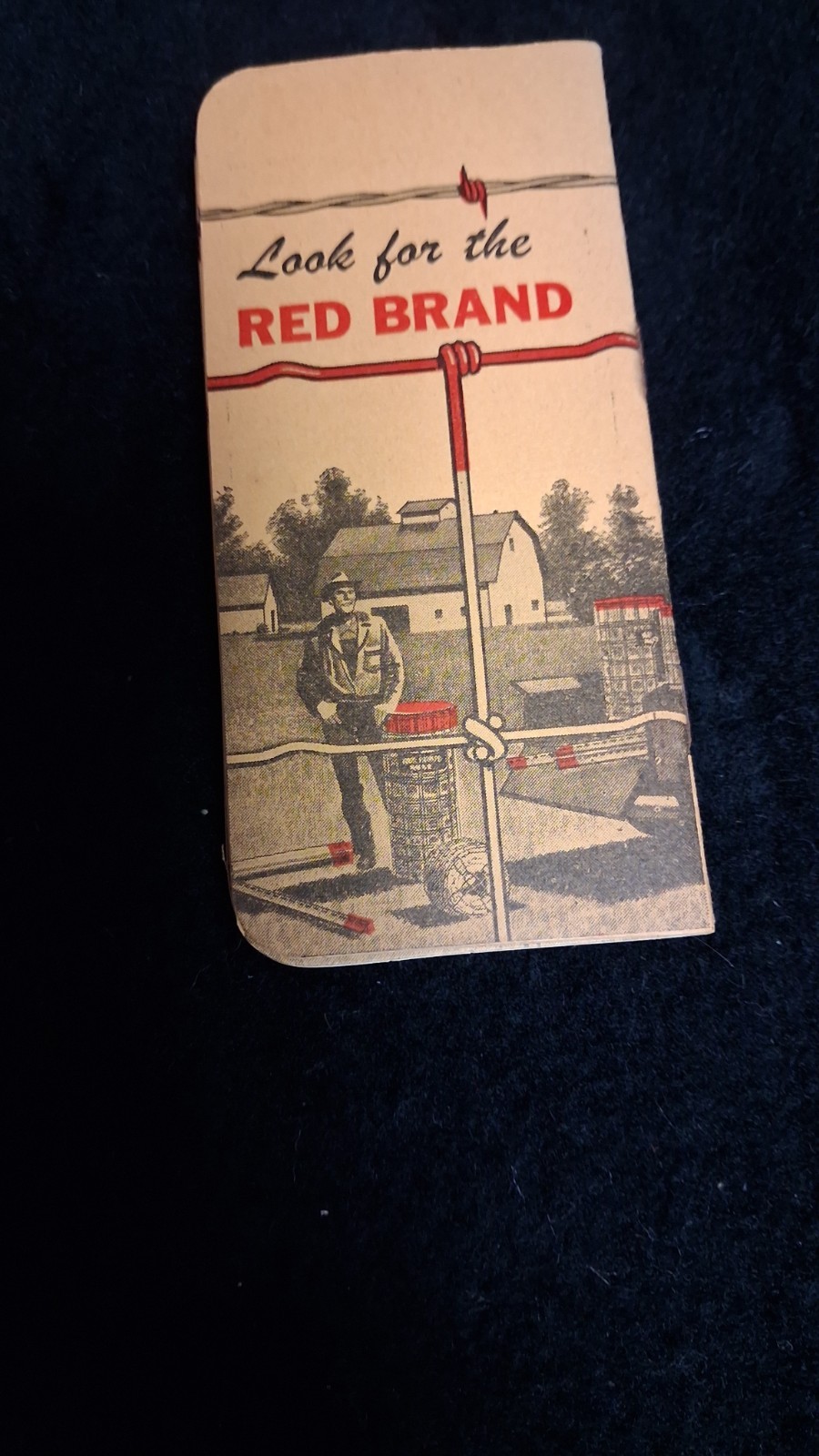 Red Brand Fence booklet advertising Badger Co-operative elevator pocket size NOS