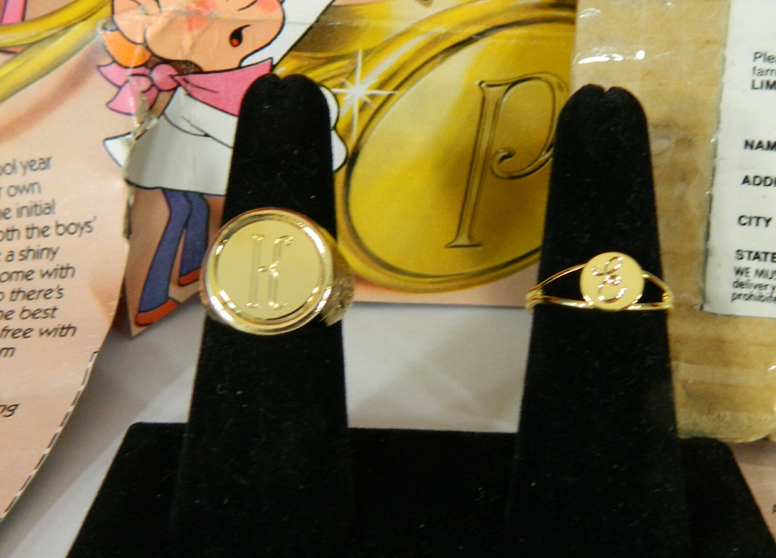 1981 Kellogg’s Rice Krispies Childs – Boys – Girls Initial Rings