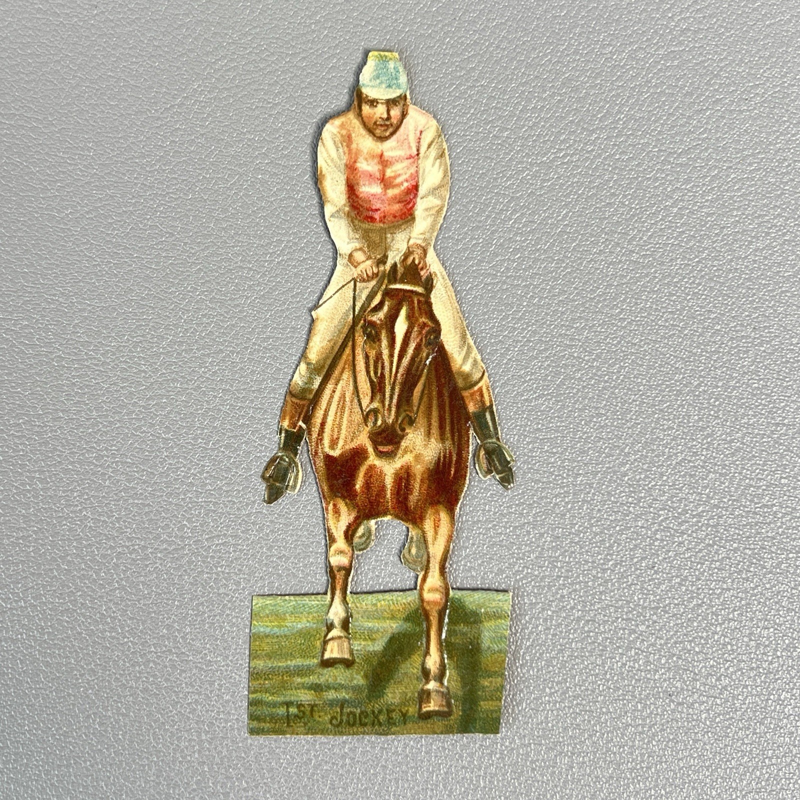 Victorian Ephemera Lot Ayer’s Hair Vigor Trade Card Trimmed 1st Jockey Die Cut