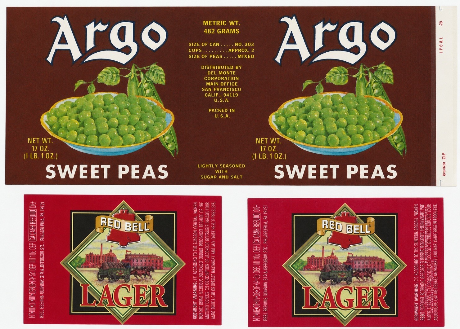 Lot of 11 Vintage Food, Fruit, Beer, Tobacco & Grocery Labels Original Advertisi