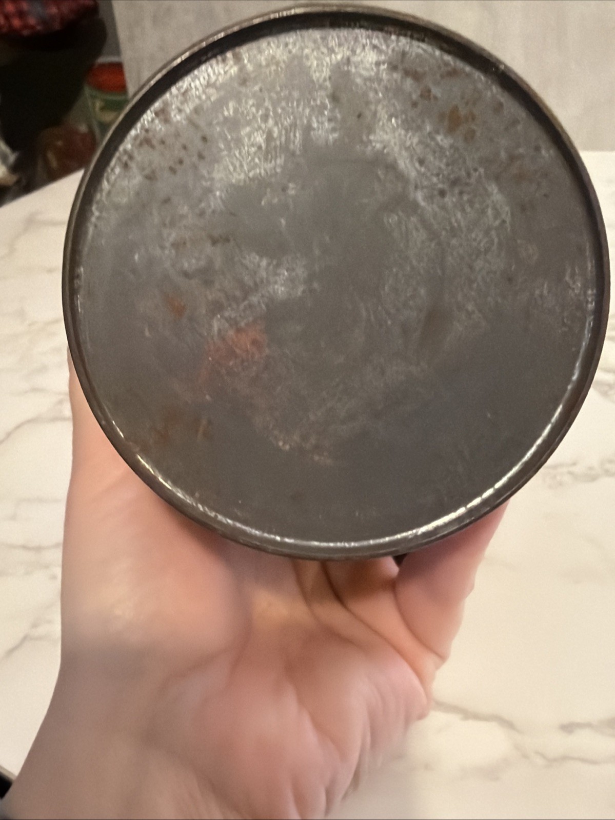 Vintage Boston Tea Party Tin Empty 2.5oz 5” Metal Container Tin Orange Spice