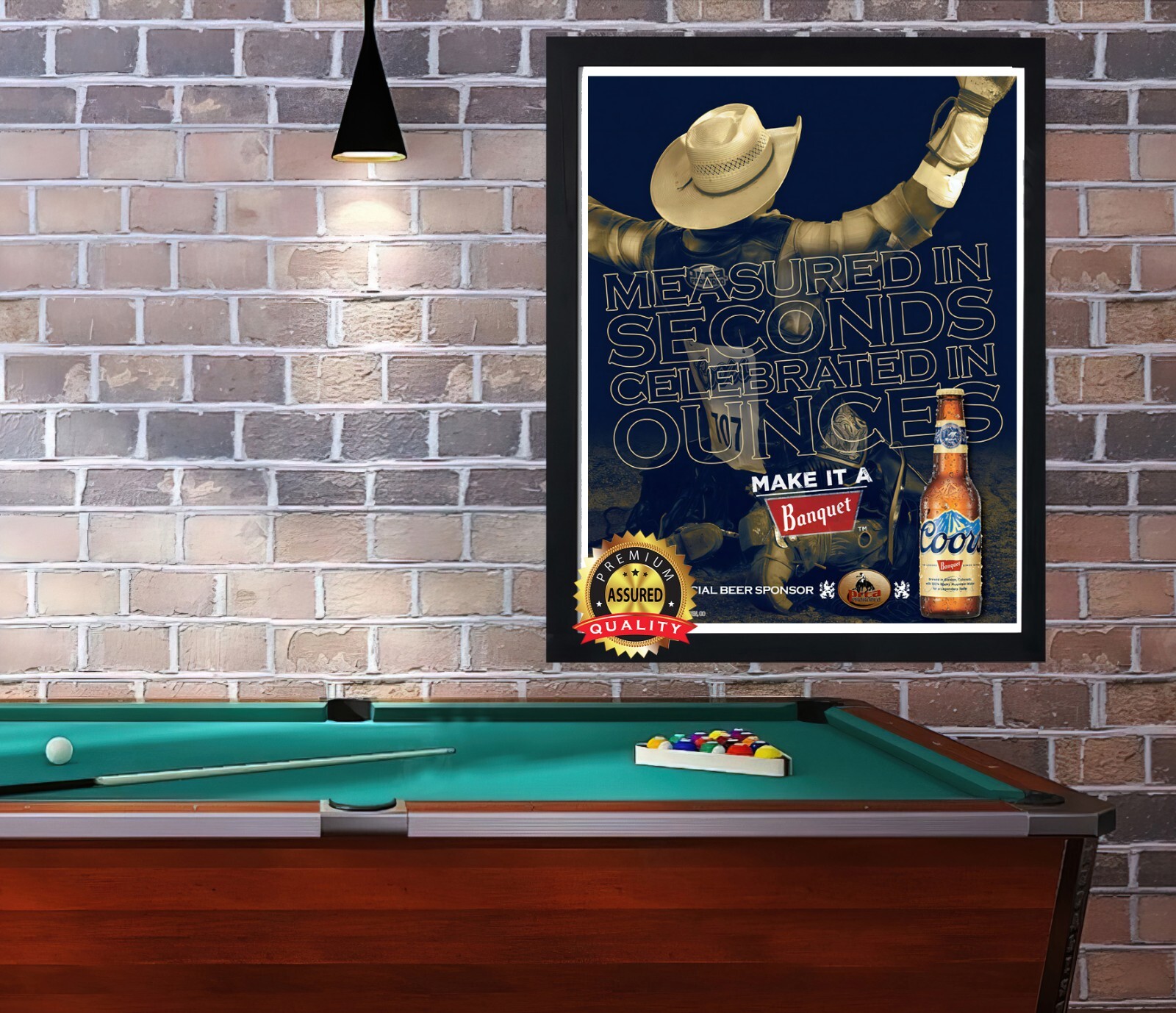 Coors Banquet Beer – Measured In Seconds – Metal Sign 11 x 14