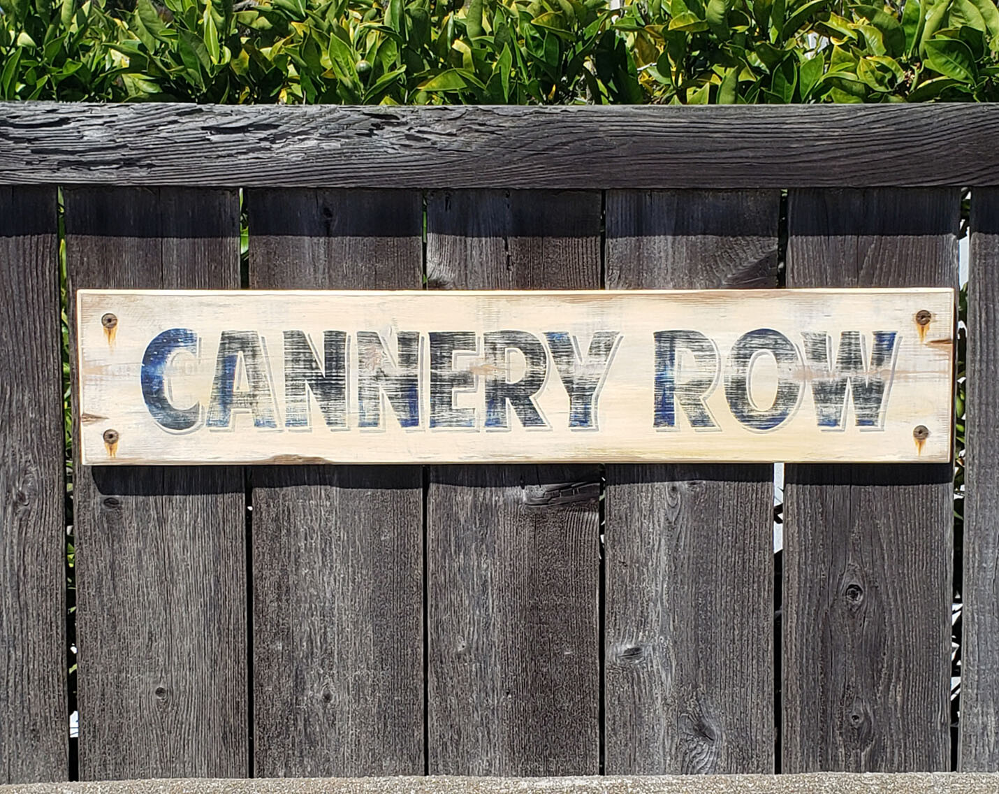 Cannery Row hand painted sign