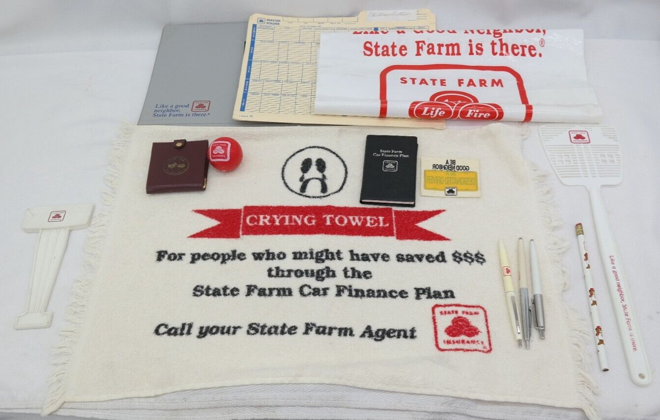 Vintage State Farm Insurance Advertising Collectables Mixed Lot of 15 Pcs VY