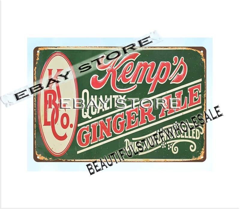 ACE Kemps Ginger Ale beer cave alcoholic drinks metal tin sign art work walls