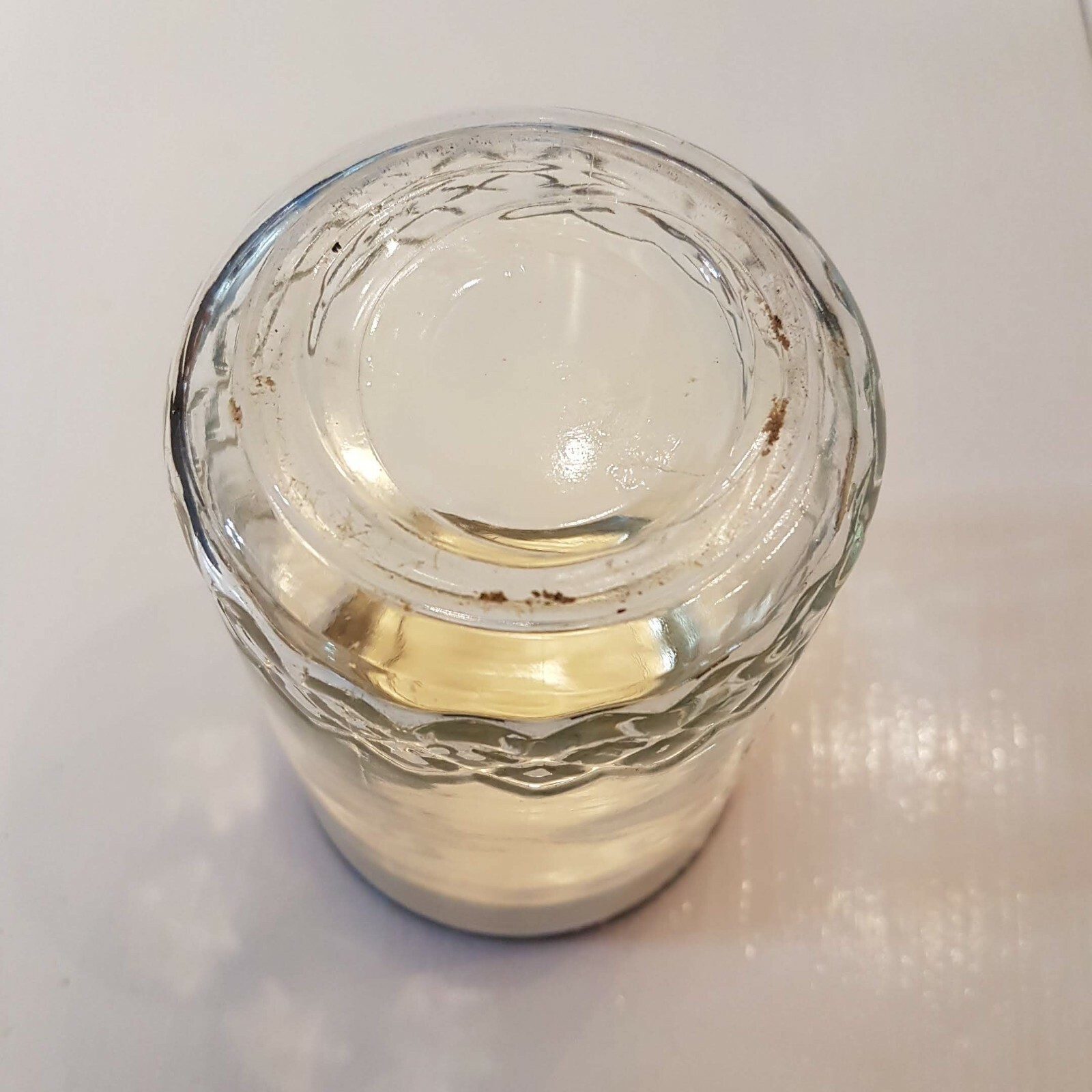 BIG TOP PEANUT BUTTER VTG GLASS JAR 1 1/2 Cup Measuring Side Metal Screw Top Lid