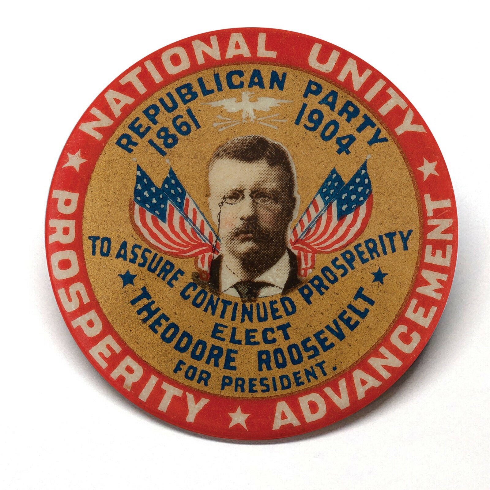 Theodore Roosevelt National Unity Advertising Pocket Mirror