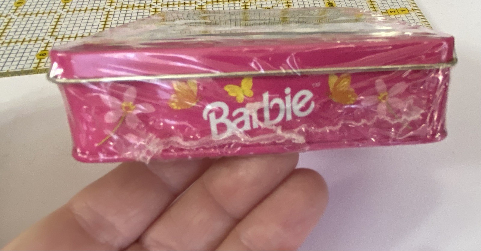 Vintage 1997 Mattel Barbie Russell Stover Candy Tin Stickers. New Sealed