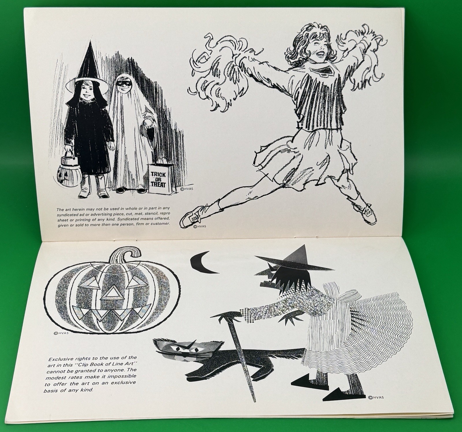 Harry Volk Clip Book of Line Art AUTUMN #510 1969