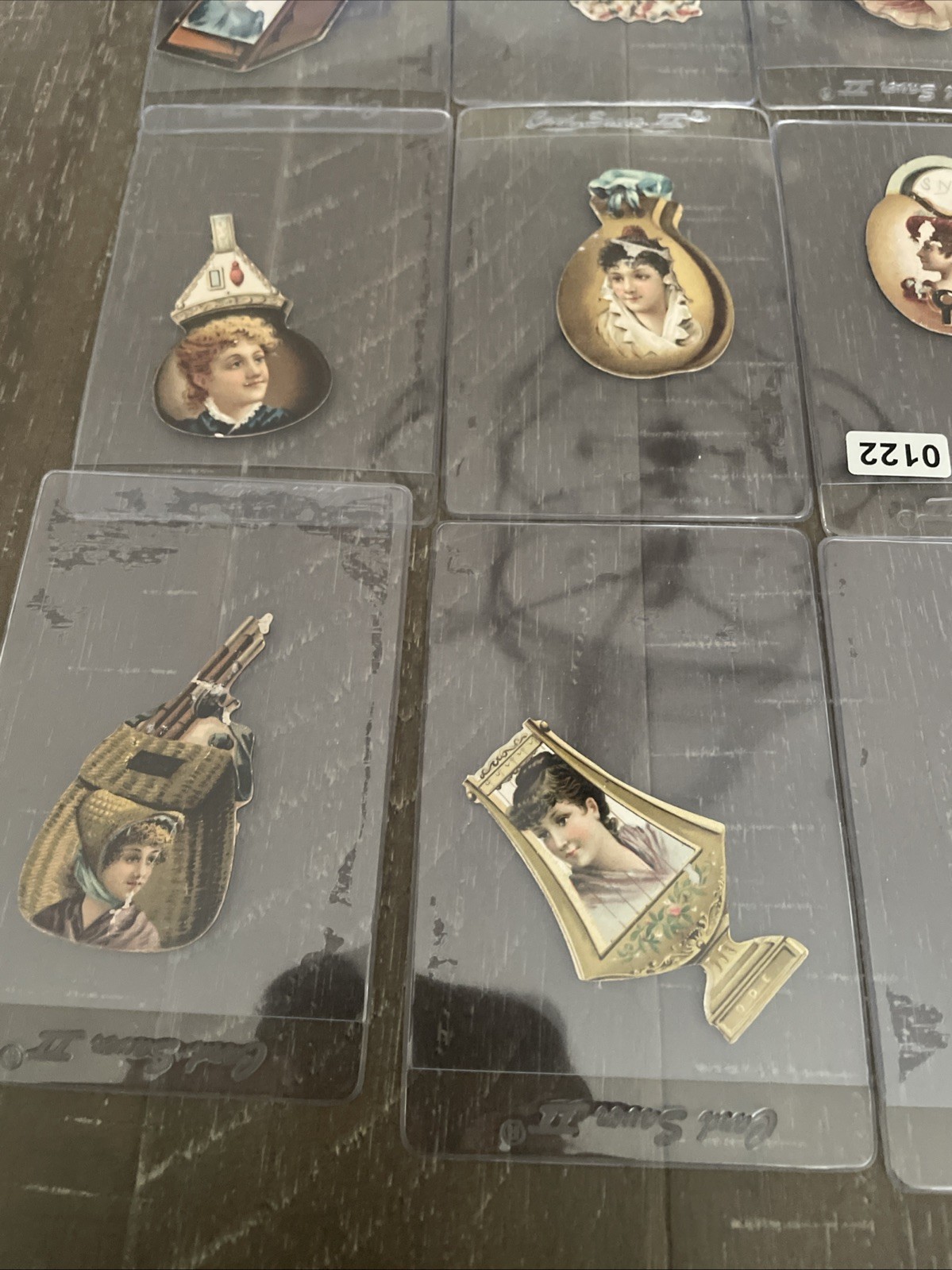 1880s Kinney Bros Die Cut Cigarette Cards Lot of 13. Good To EX
