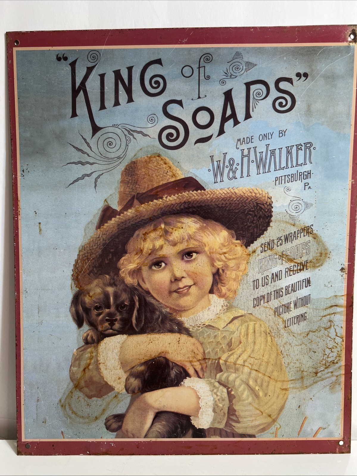 10×12 reproduction “King of Soaps” vintage advertising metal sign