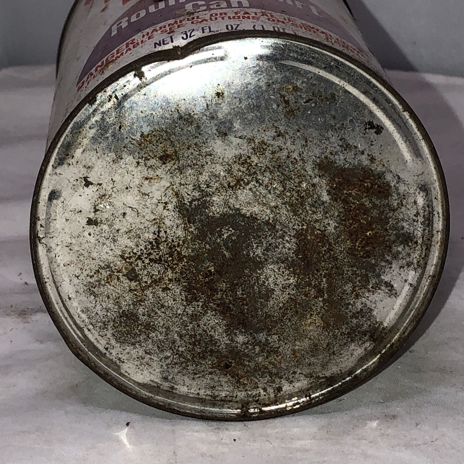 Vintage Kingsford Charcoal Lighter in New Round Squirt Can Tin Empty Rare!